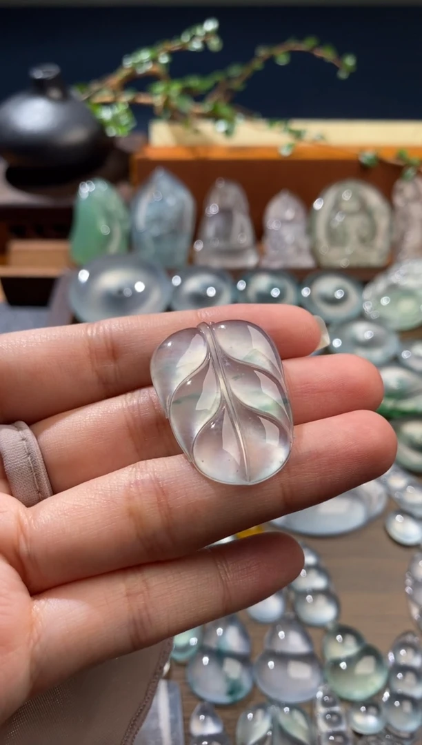 吊坠(不含链)未镶嵌翡翠叶子