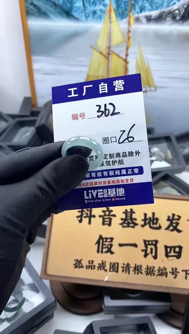 未镶嵌戒圈翡翠362