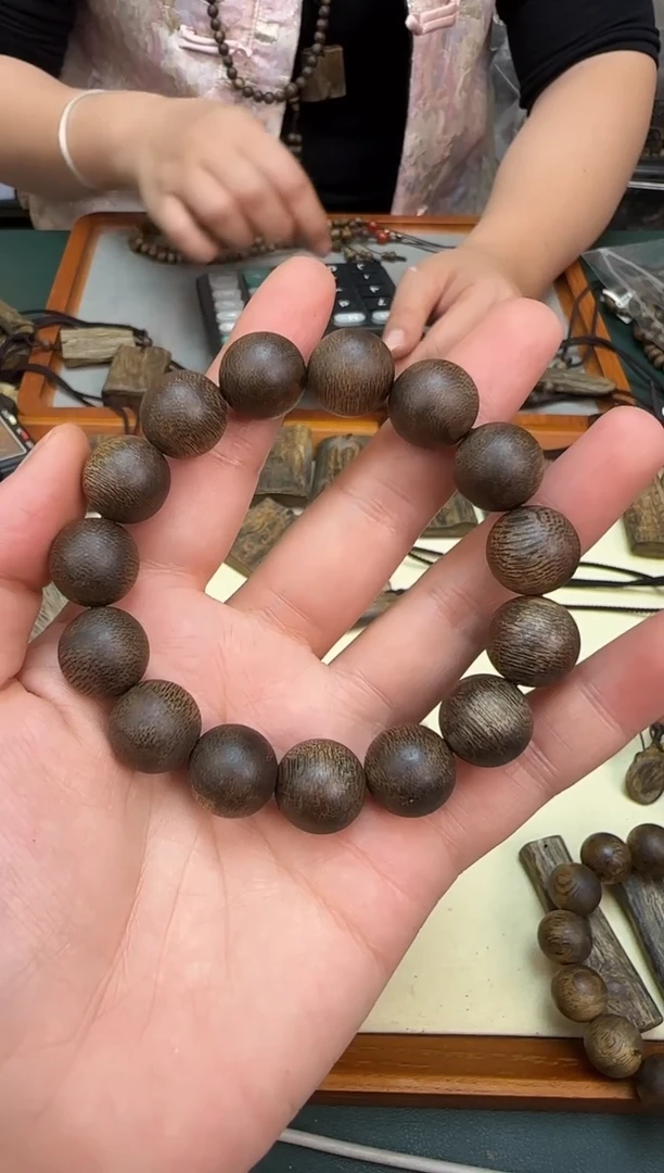 【闪购商品】沉香手串M高品质圆珠单圈1.6cm