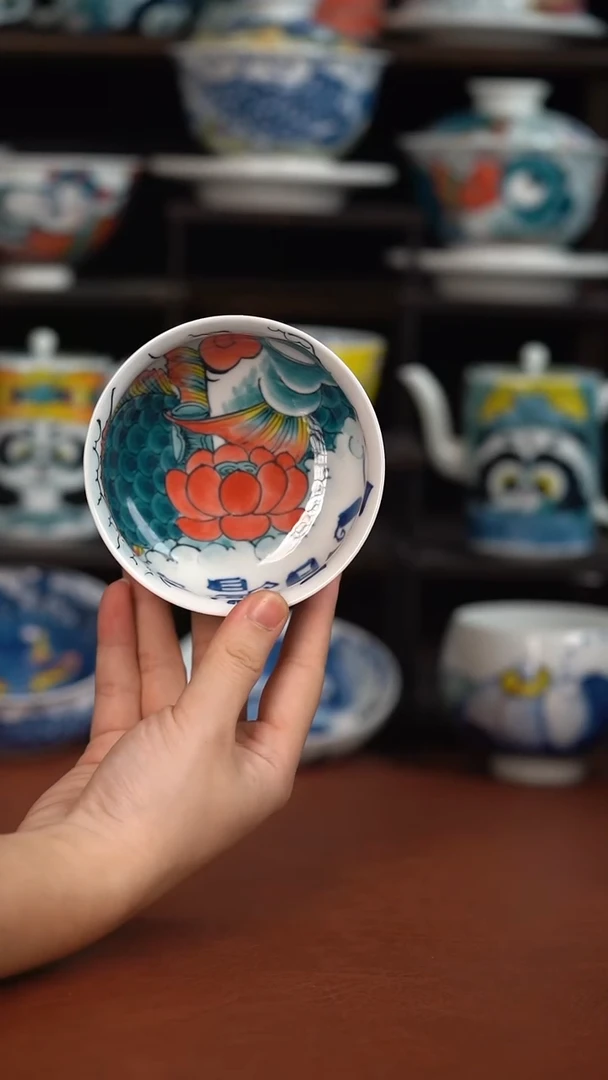 老师作品神仙鱼矮卢氏杯（微瑕福利）