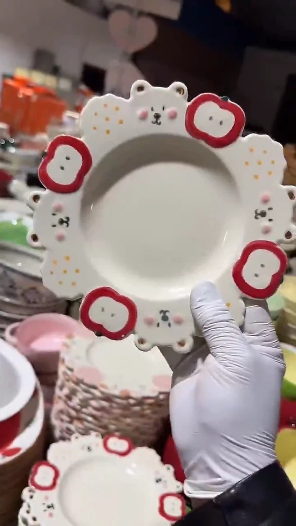 陶瓷苹果盘微瑕 凑满20元包邮