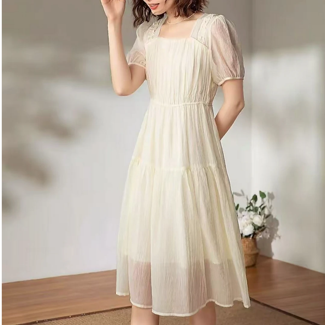 A810-A819孤品2025夏季新款清爽减龄连衣裙