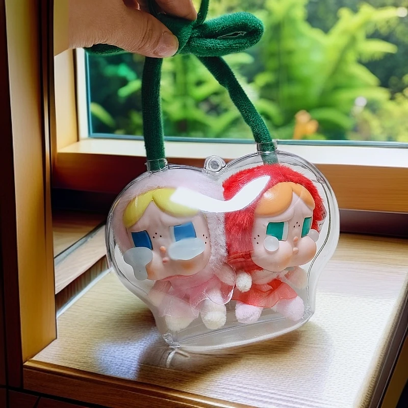 【现货清仓】crybaby哭娃樱桃吊卡保护套哭娃搪胶甜在一起保护壳挂