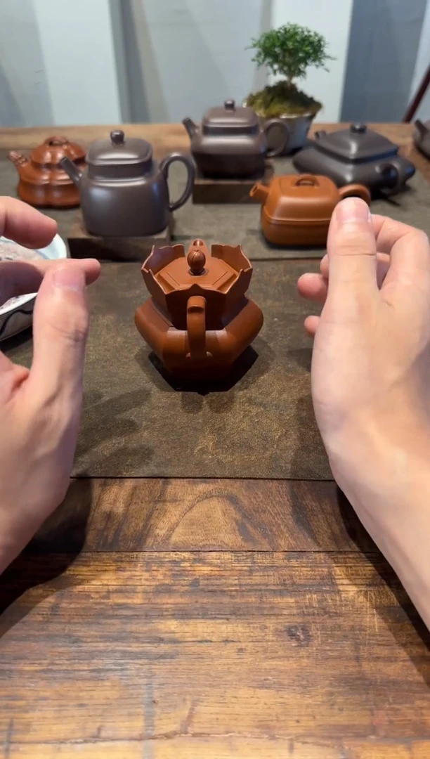 茶壶紫砂筑***阳朱泥小僧帽135cc