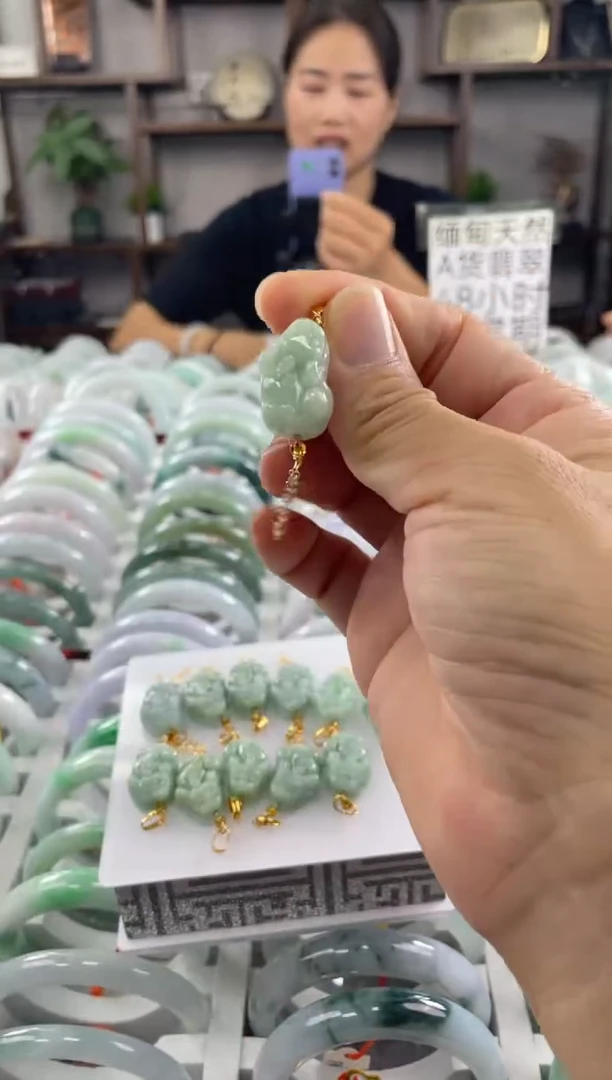 翡翠未镶嵌吊坠(不含链)迷你貔貅  多样性发其一