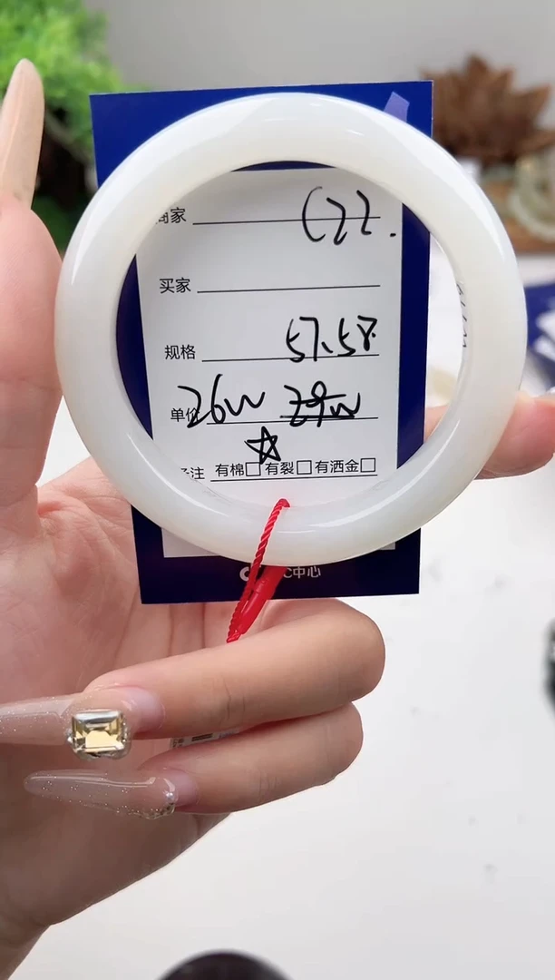 未镶嵌手镯和田玉微色差C22