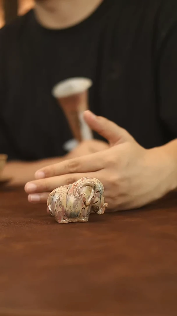 瓷片敦煌大象大象