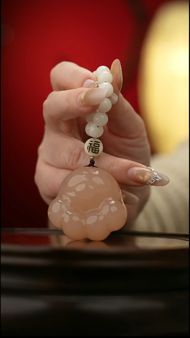 玉【小猫爪】天然玉石手把件