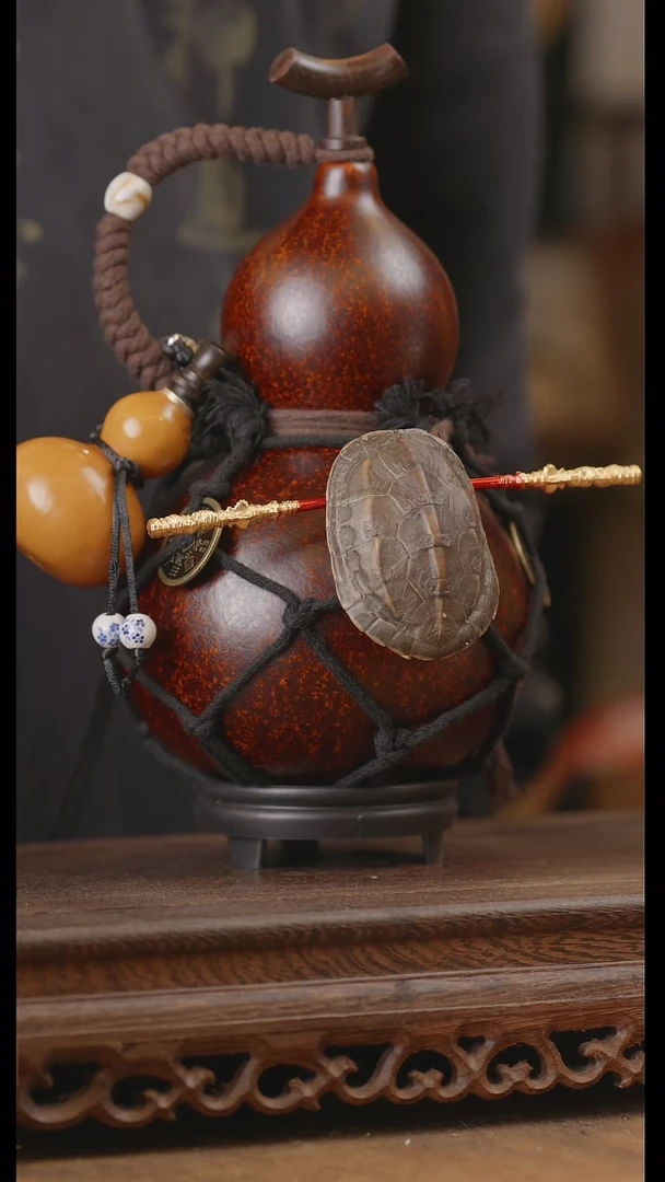 【闪购商品】191号精品天然大漆工艺防渗内胆酒葫芦~