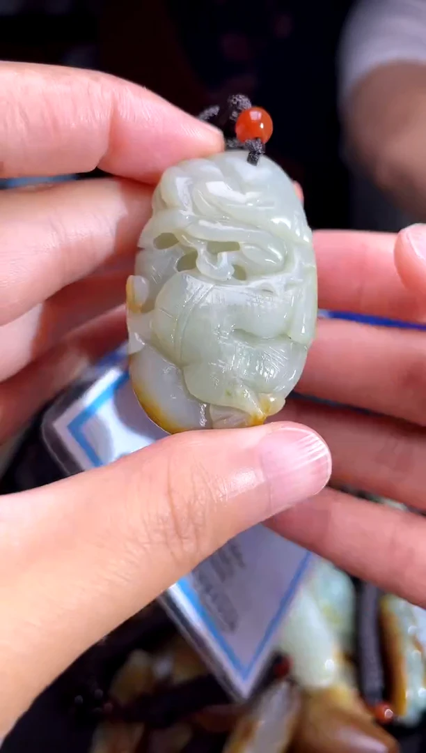 和田玉未镶嵌挂件1