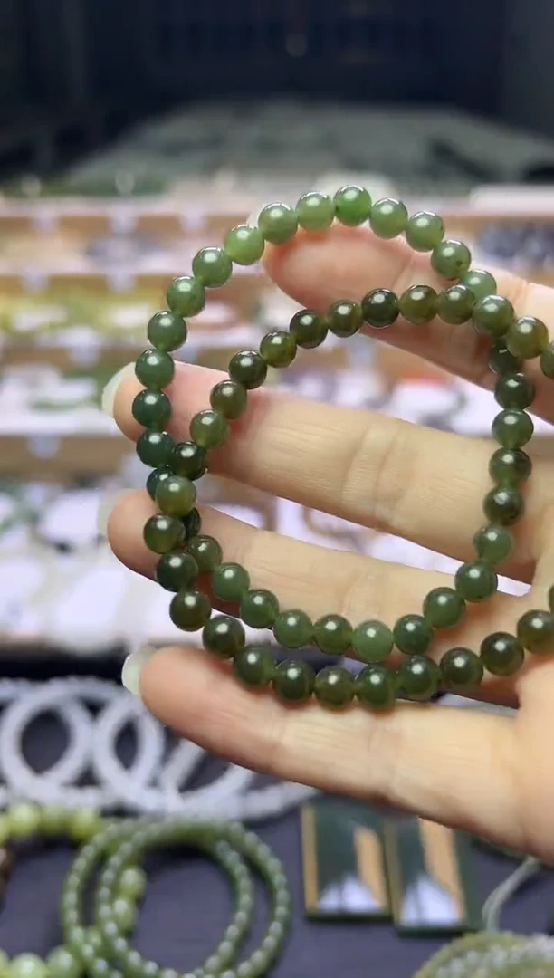 手串未镶嵌和田玉53号链接卡6mm（2条一起）