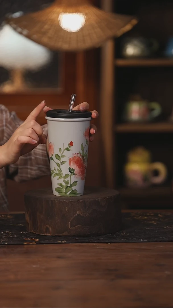 陶瓷景德镇高温釉下手绘陶瓷366