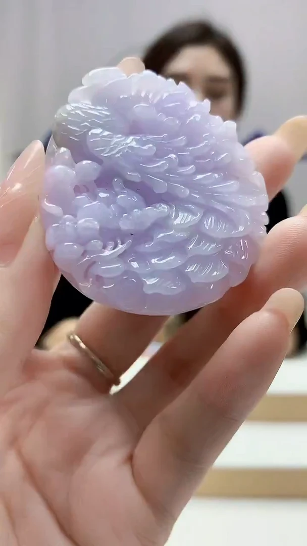 未镶嵌定制翡翠4829DD-毛货挂件51