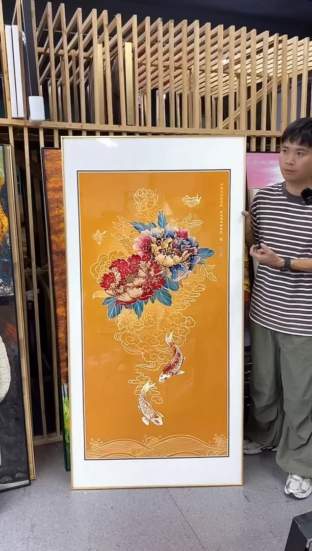 竖款80*160花装饰画
