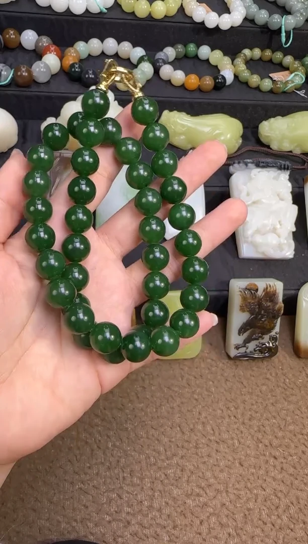 未镶嵌手链和田玉北*珠链