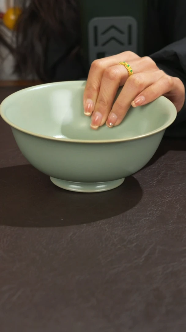 瓷宣宝汝瓷原矿原釉手工作品