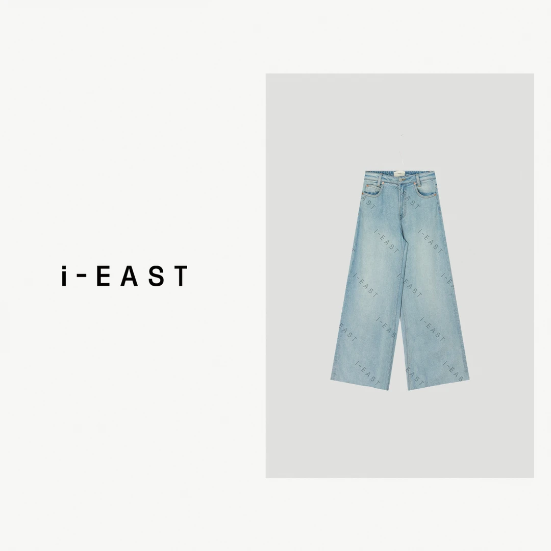 i-EAST 摩登168~超显腿长的做旧牛仔裤-5C K13080