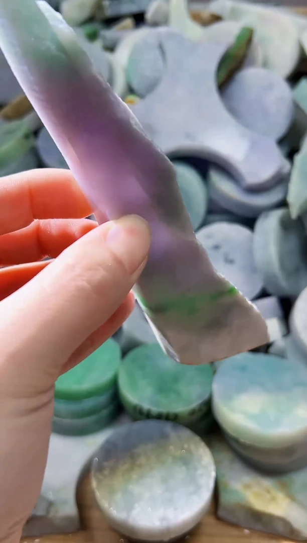 裸石翡翠天然翡翠A货余 南 755