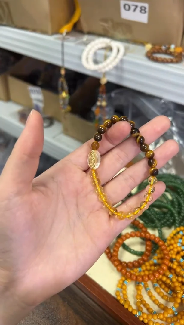 【闪购商品】水晶手链未镶嵌日富一日水晶虎眼手链[1462]