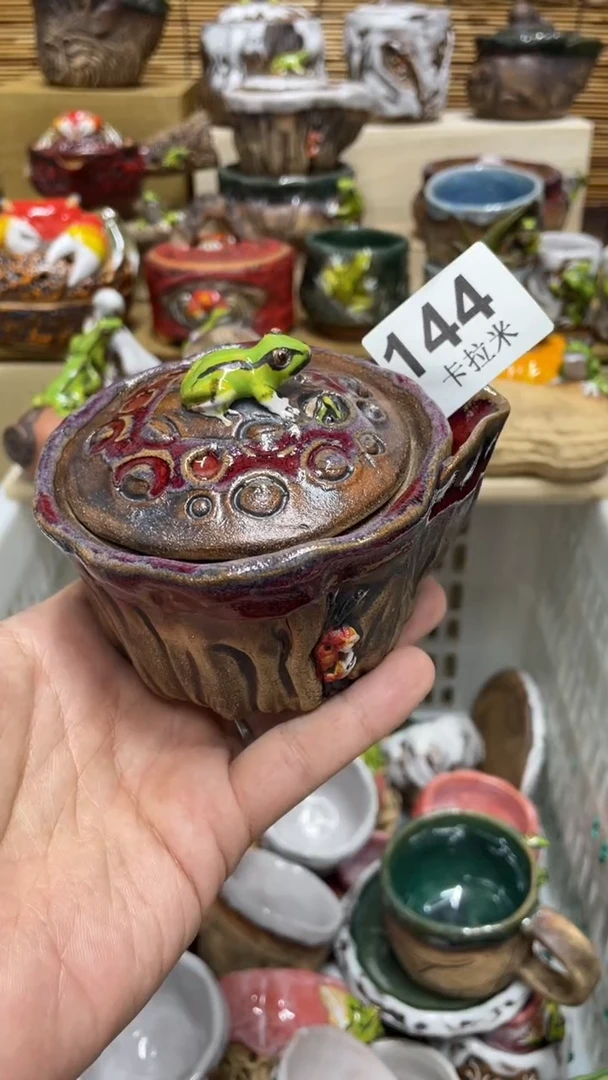 咕**啦144精美粗陶手工柴烧