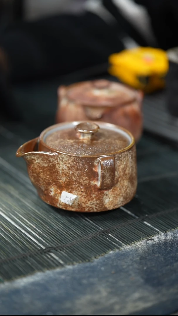 浪鬼家釉绘柴烧宝瓶