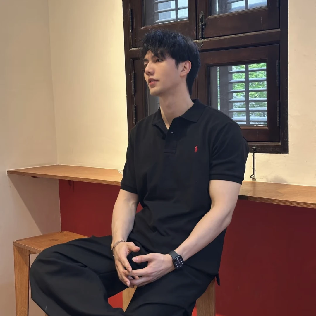 F【满月专属】装饰刺绣夏季Polo衫休闲简约百搭日系