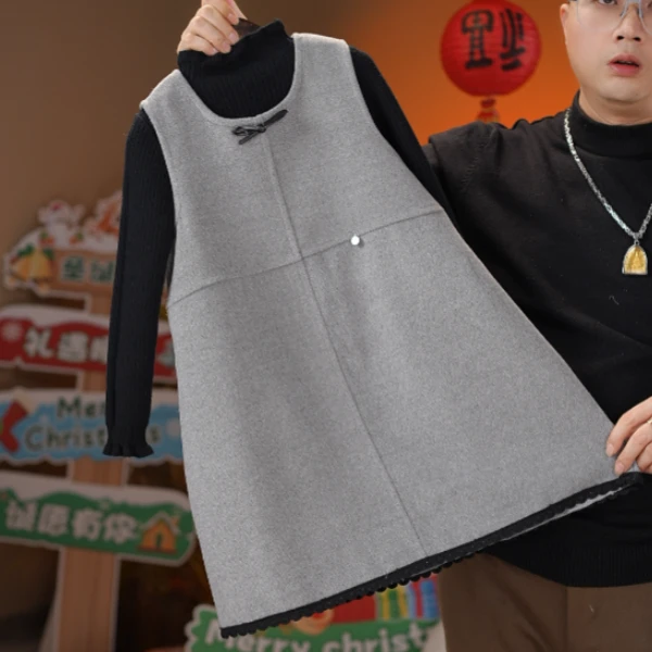 2025冬季新品女童加绒加厚JY14裙黑色打底衫两件套