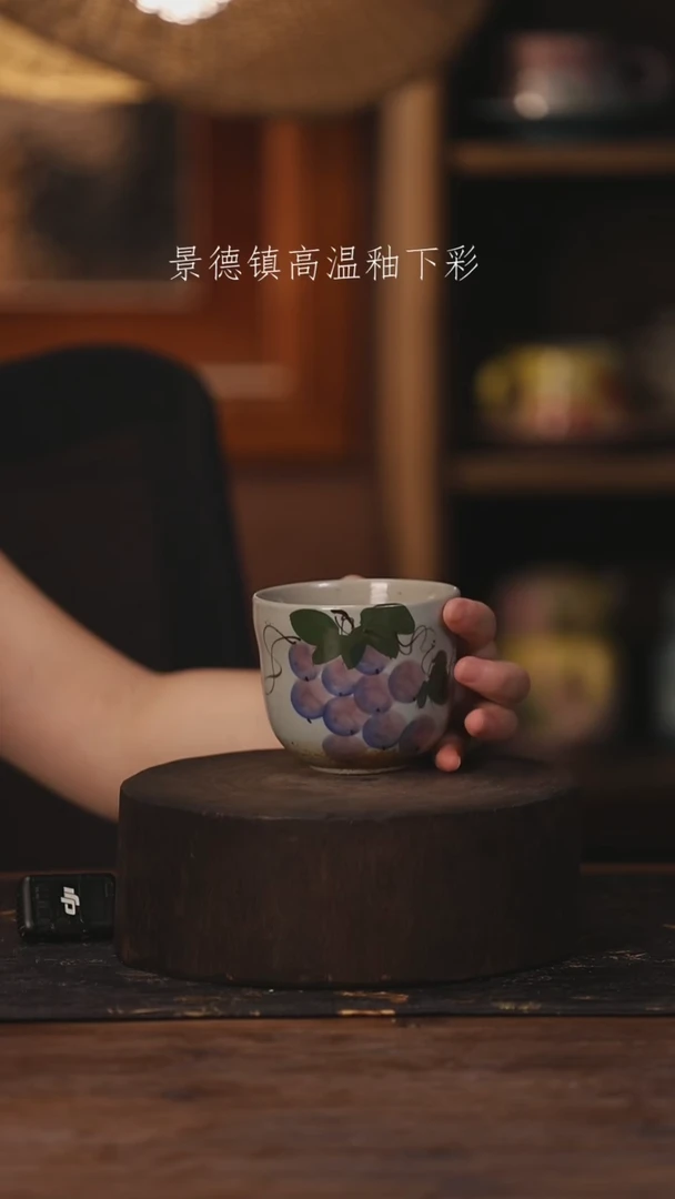 陶瓷景德镇高温釉下手绘陶瓷441