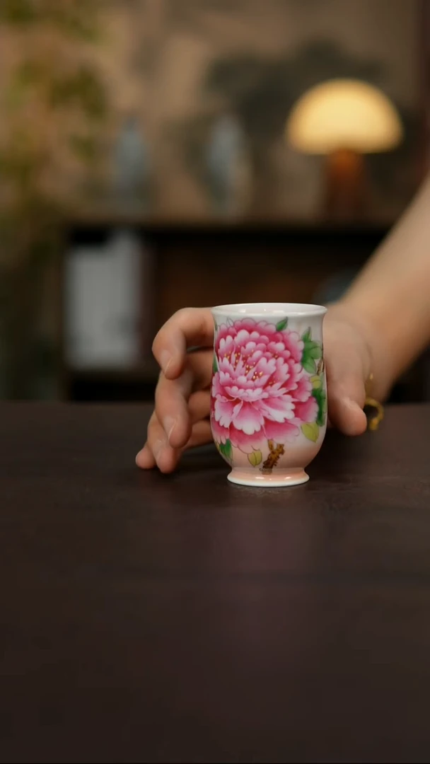 杯景德镇陶瓷杯碗柴烧多人