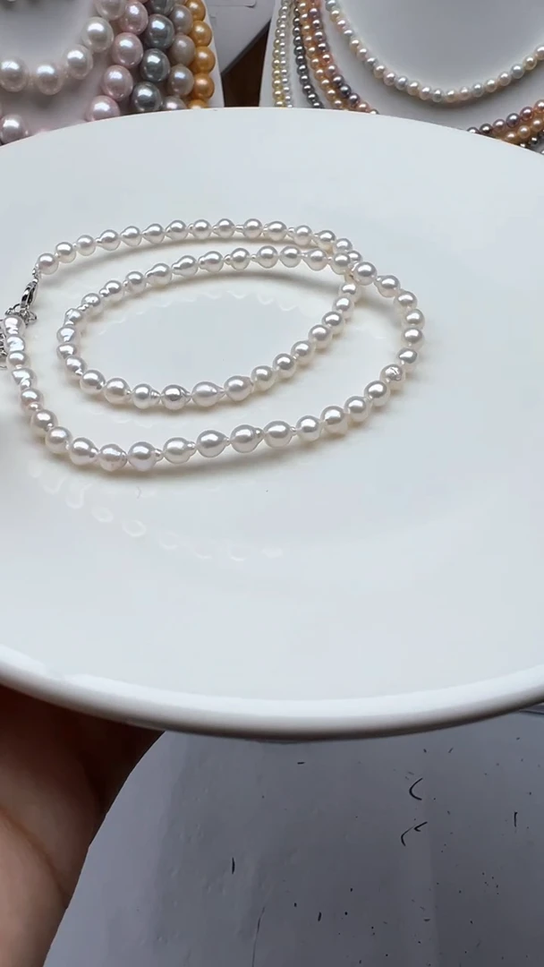 淡水珍珠未镶嵌颈饰1