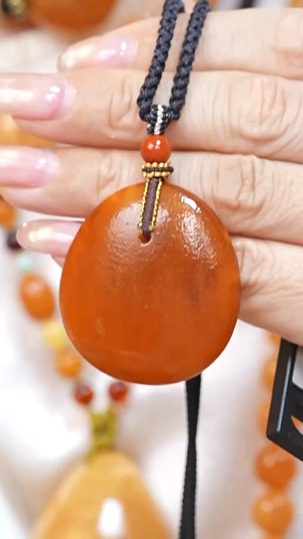 蜜蜡颈饰未镶嵌7238天然蜜蜡珠宝奇石云端妖孽全部保真