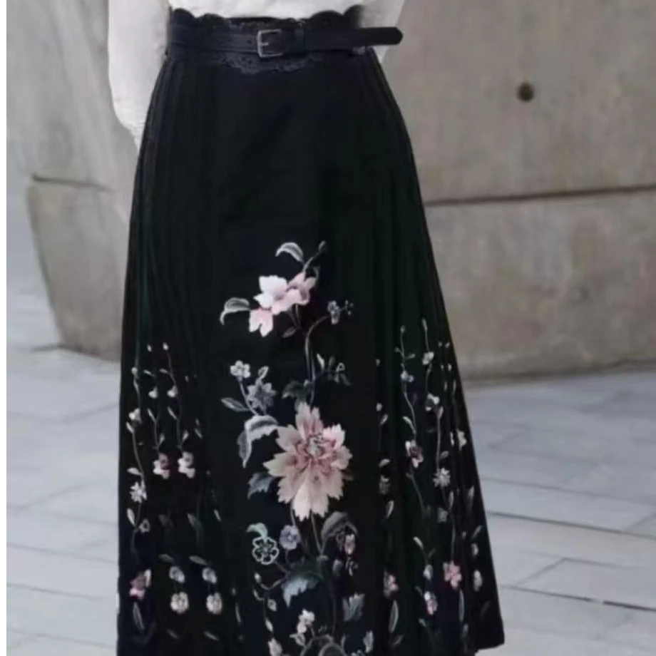 马面裙专用面料一份 黑色