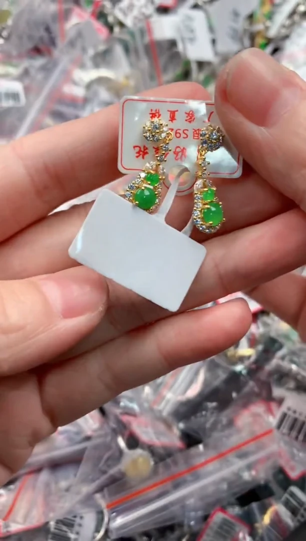 银S925镶嵌戒指翡翠101010      2