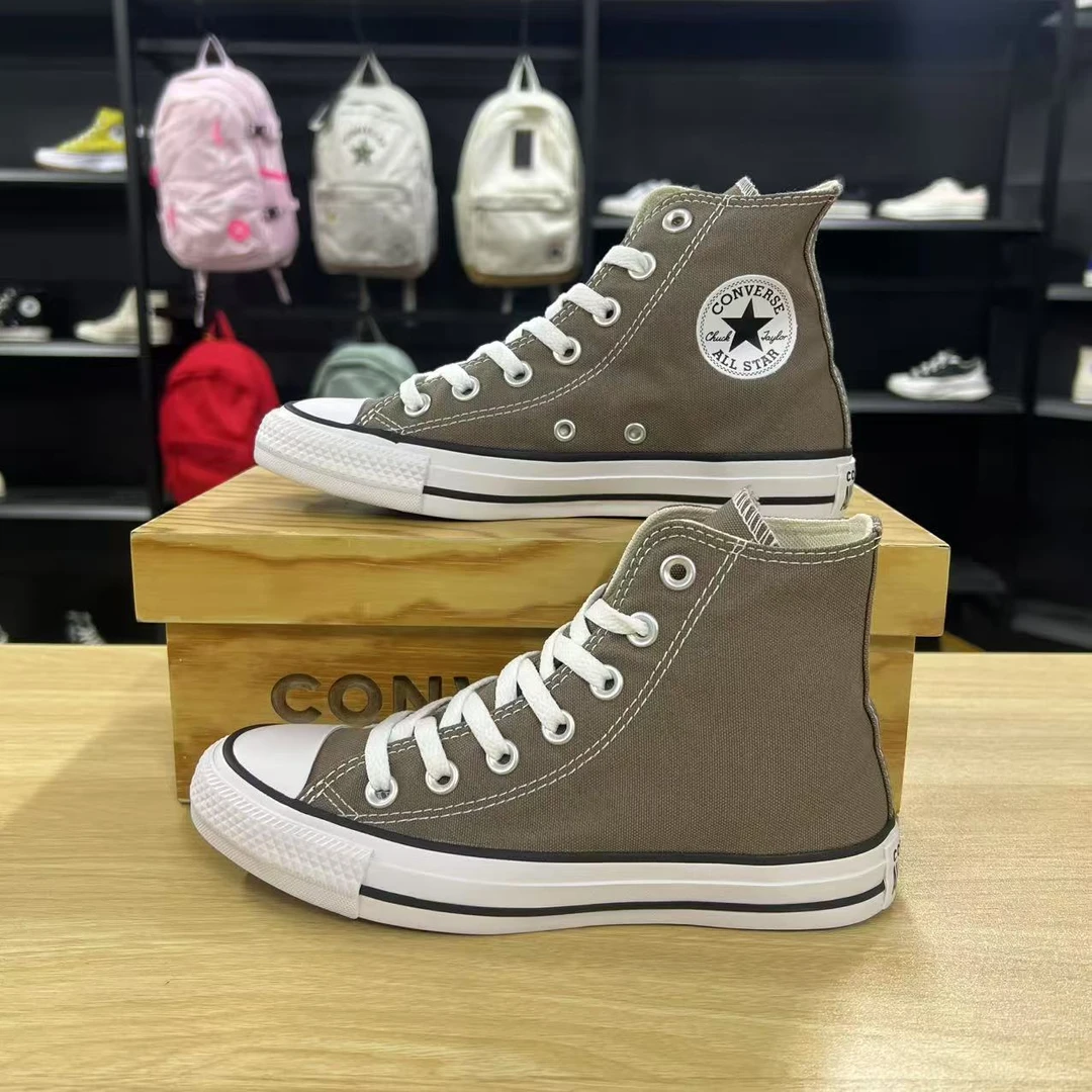 Converse匡威All Star 秋上新薄底百搭高帮 板鞋灰色A08581C