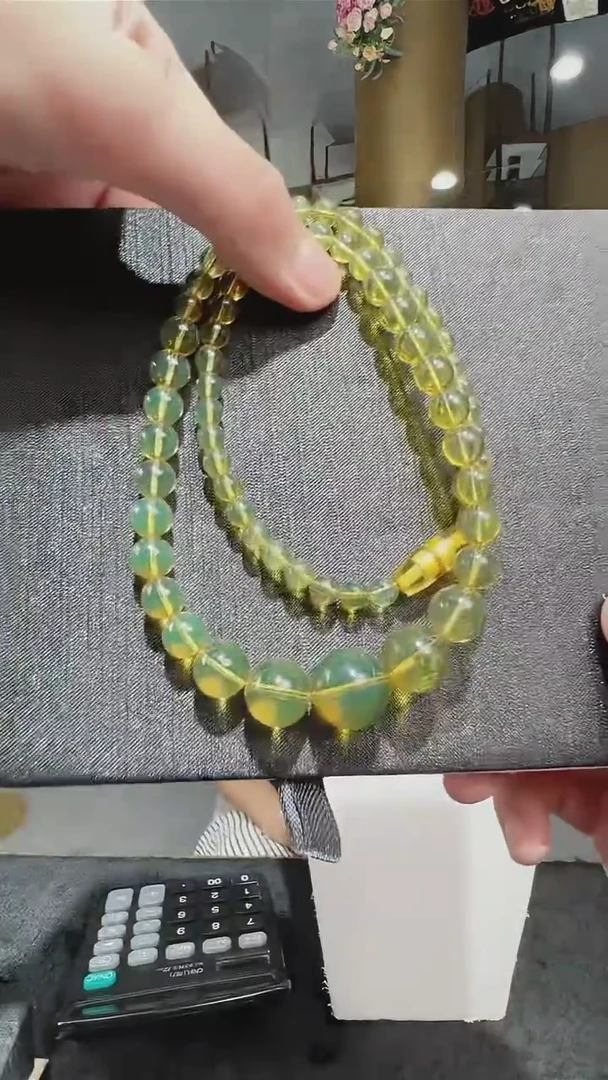 未镶嵌项链琥珀琥珀项链