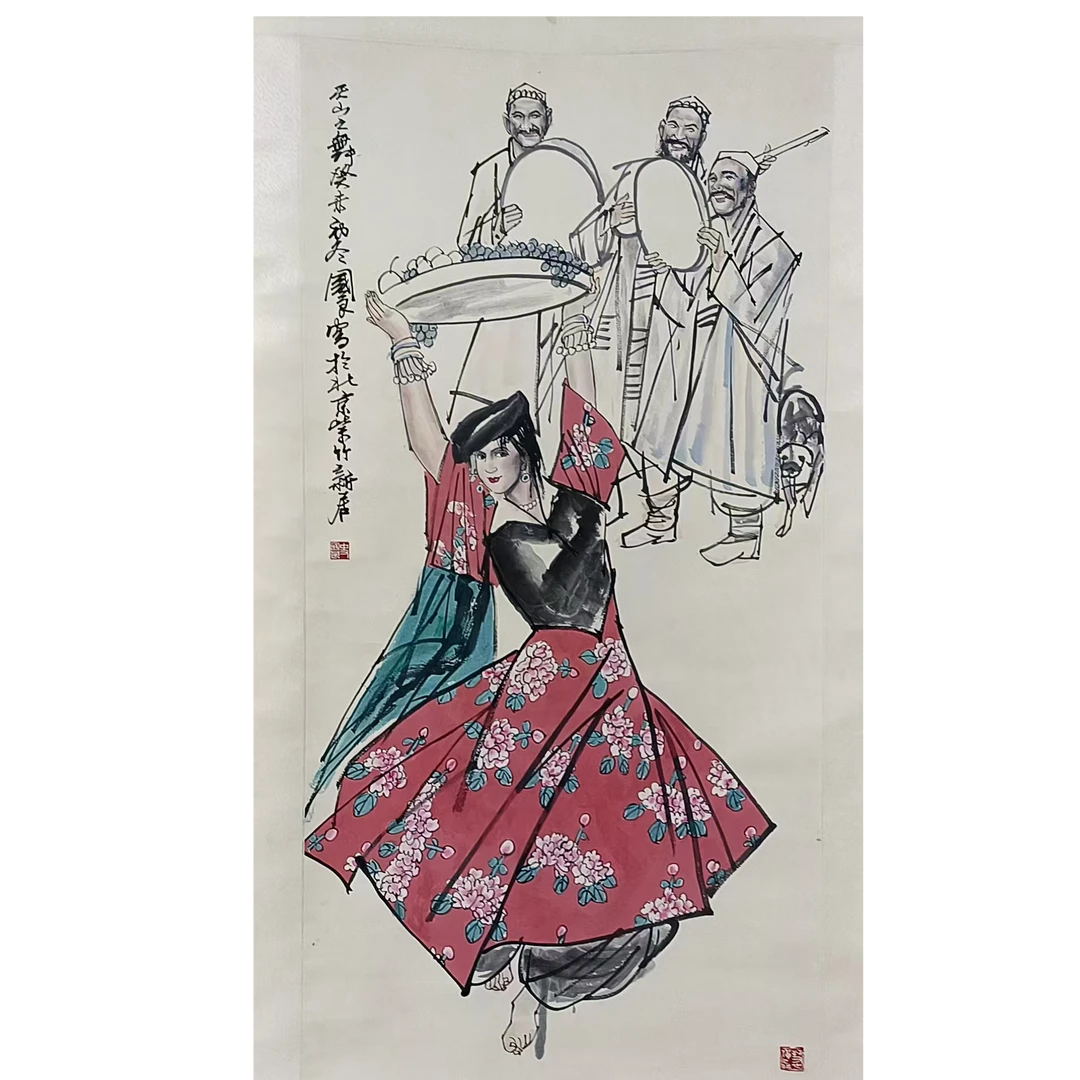 史国良款人物挂轴135*67