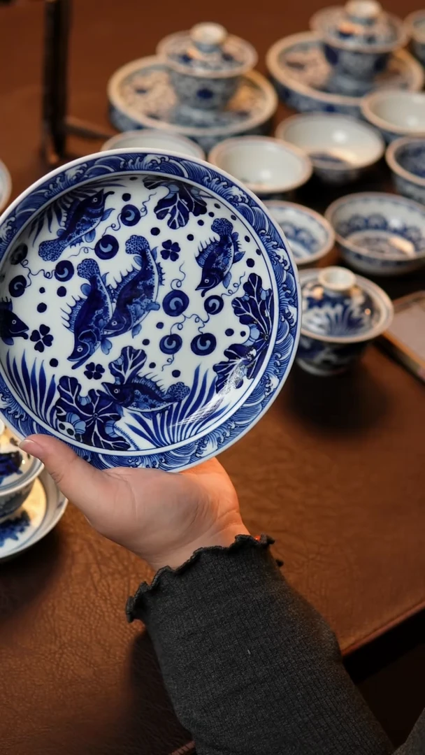 满鳜鱼藻壶承壶承