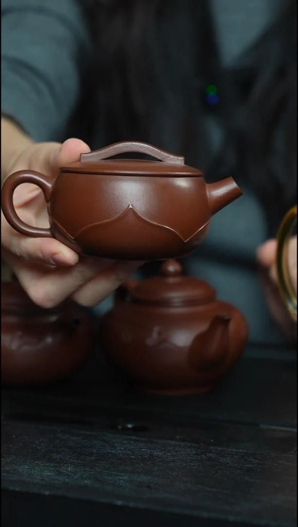 茶壶紫砂牖见斋乡宁紫砂 | 莲花汉瓦