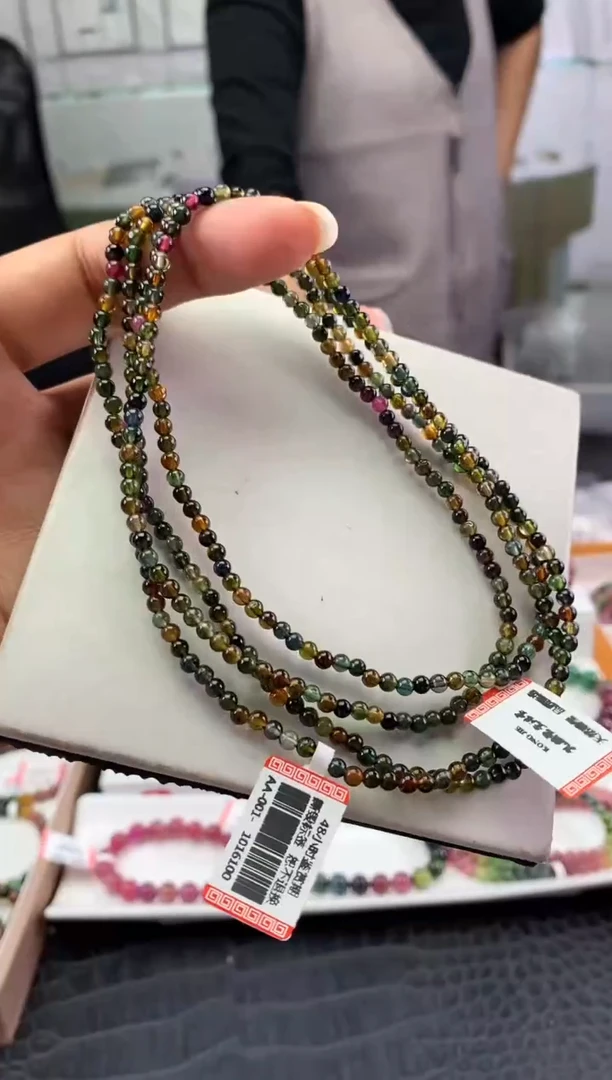 未镶嵌手串碧玺多样性发一条