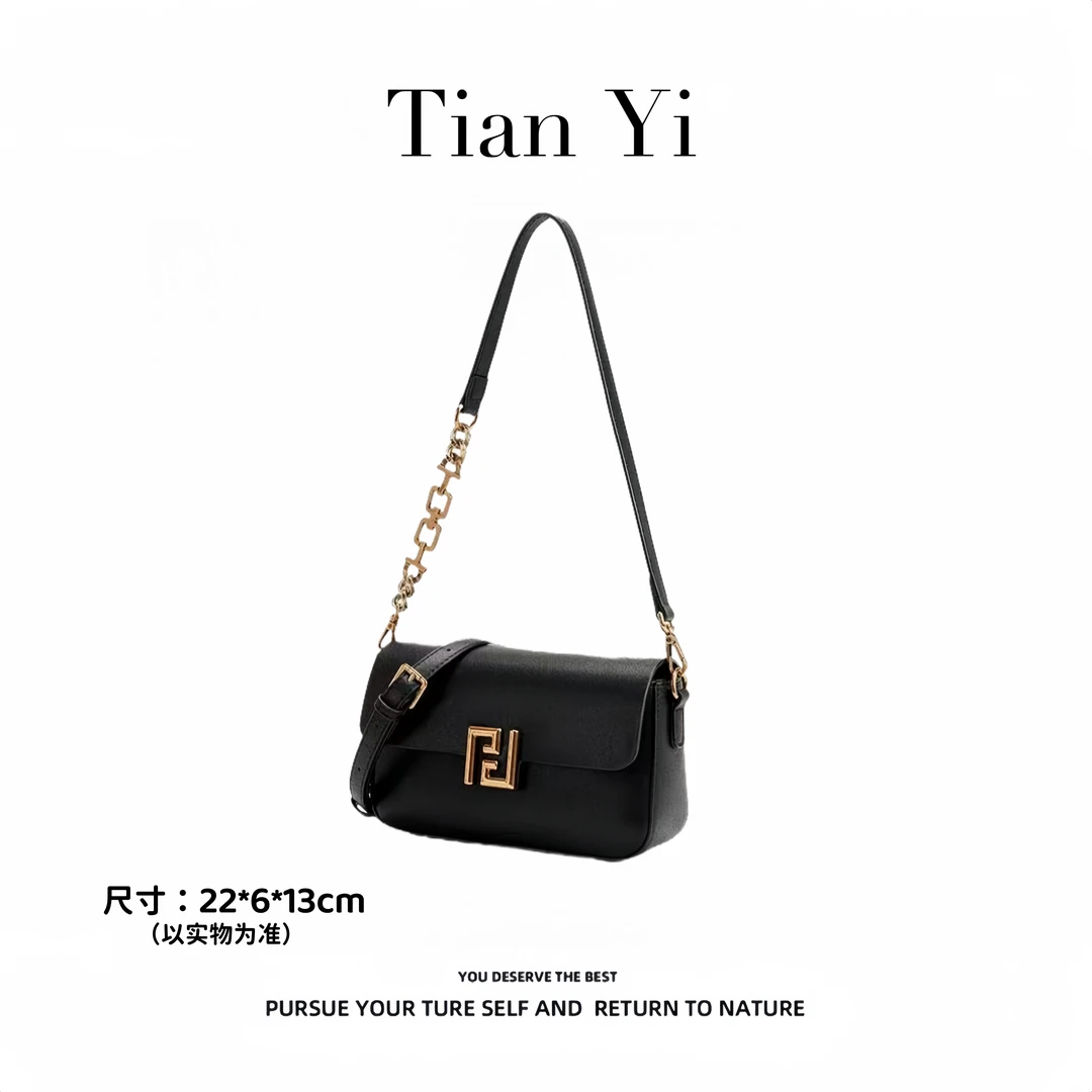 【Tian Yi渠道货】2025秋季新款百搭通勤单肩轻奢斜跨包YL011