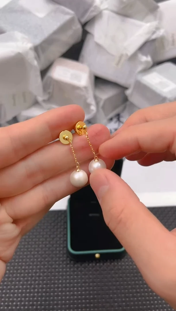 未镶嵌淡水珍珠耳饰ed1347