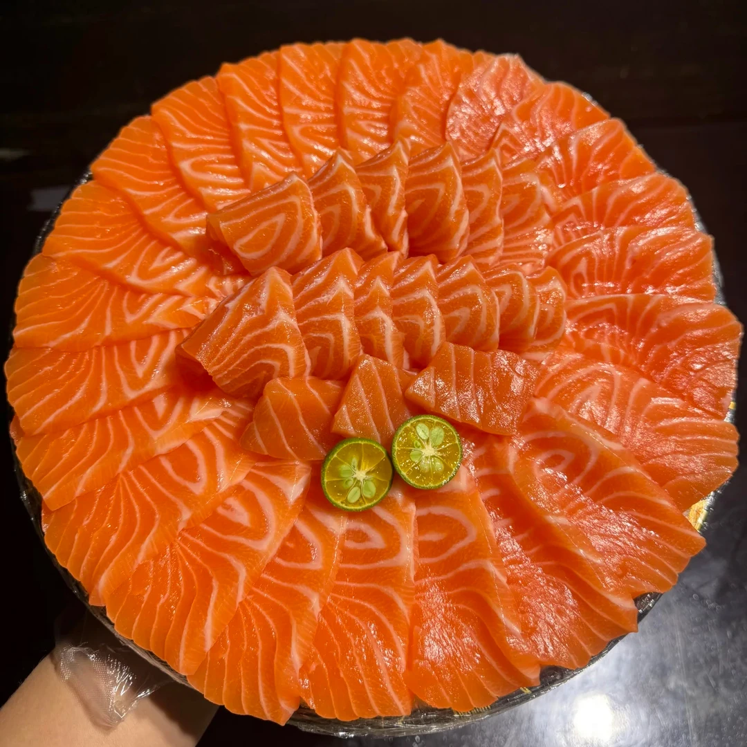 【门店自提】挪威现切三文鱼1斤每天现切现卖