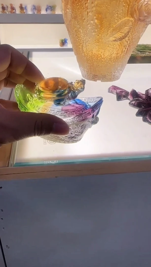 手工艺品琉璃财富归来10厘米