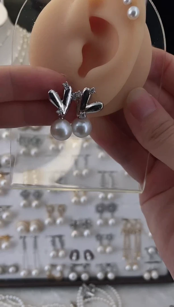 合金耳饰淡水珍珠油****浆1111