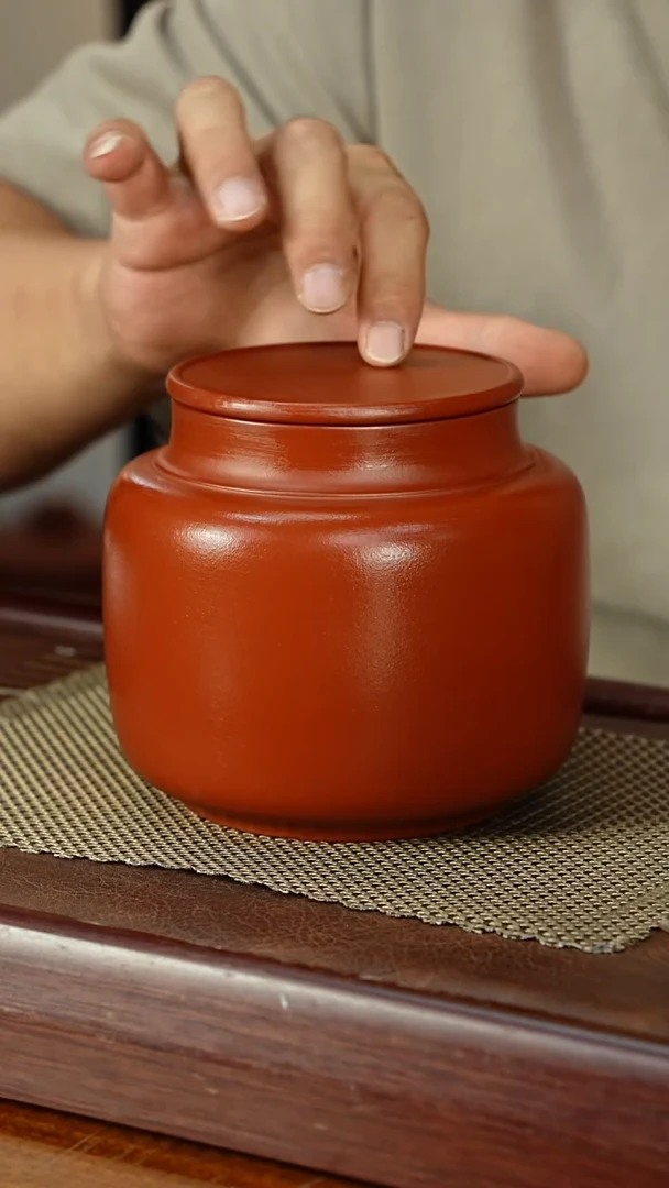 宜兴原矿紫砂茶叶罐