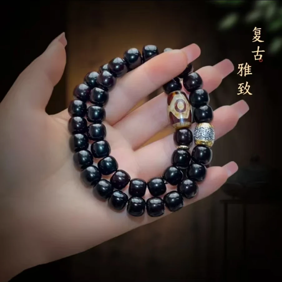 菩提双圈手串溏心老料  文玩老型珠赠文玩袋【甄选绕指柔盘碗】