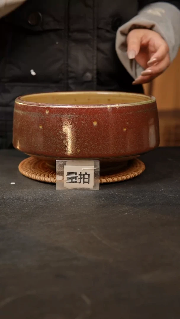 【闪购商品】瓷片泥泥手工花盆口18