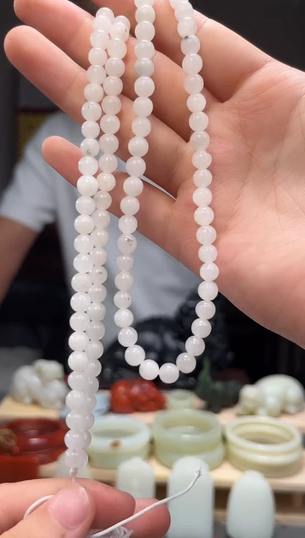 颈饰未镶嵌和田玉长链5+