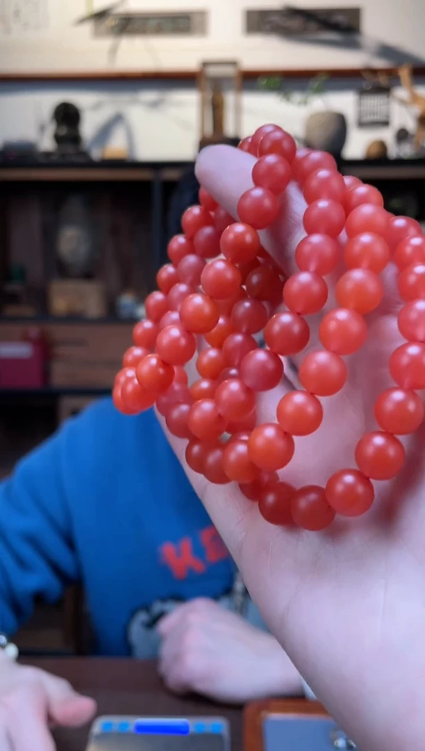 【闪购商品】南红玛瑙手串未镶嵌03保山南红手串HJ多样性发一