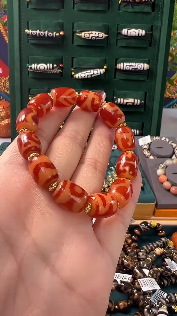 玛瑙/玉髓（覆膜）颈饰合金47.（微瑕）